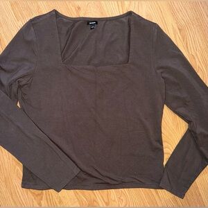 Express Chocolate Long Sleeve Women's Top